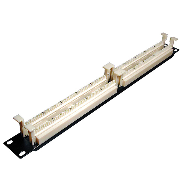 110C-19-100P-1U Hyperline 100 парная кросс-панель 110 типа, 19" 1U (без модулей)
