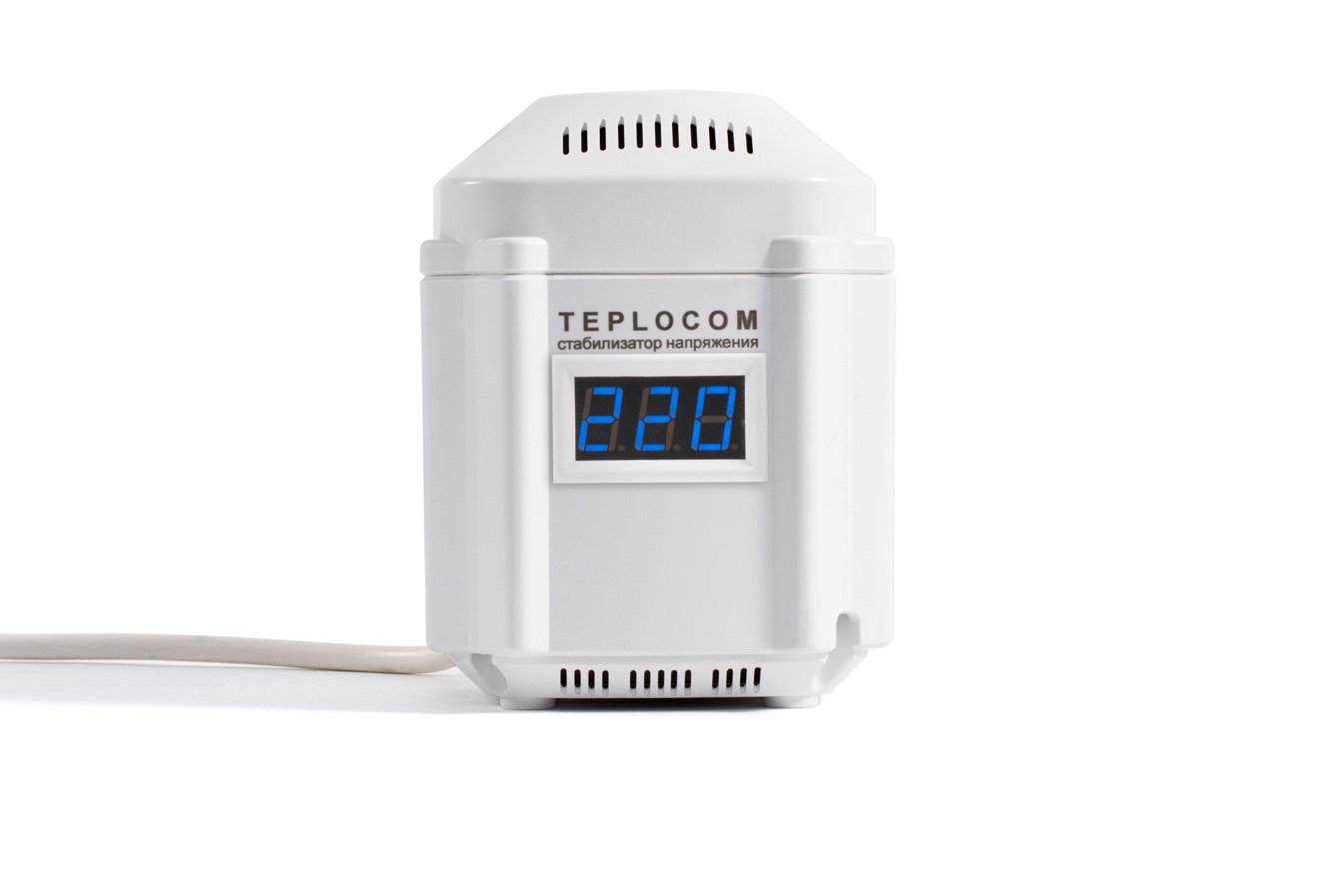 TEPLOCOM ST-222/500-И стабилизатор напряжения 220В, 222ВА,Uвх.145-260В,индикация