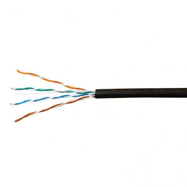 UTP 5e 4х2х0,5 (бухта. 305м) SkyNet Standard наружный кабель чёрный