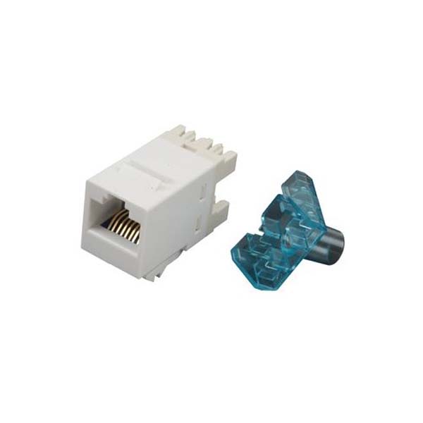 CommScope  1375055-3  Модульное гнездо UTP 110Connect SL-типа, RJ-45 Кат. 6, Цвет: белый