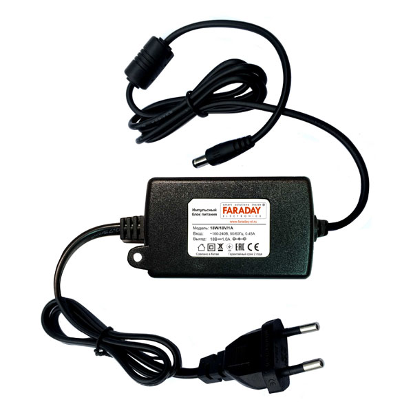 БП FARADAY 18W/18V/1A импульсный БП FARADAY 18W/18V/1A импульсный