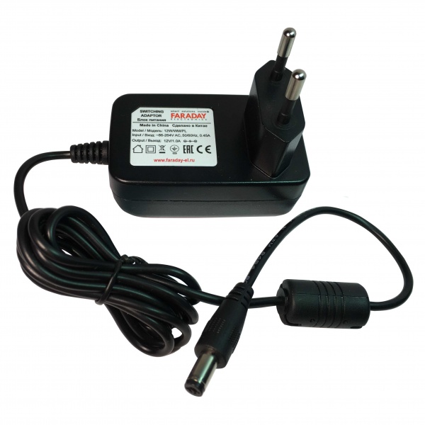 БП FARADAY 12W/WM/PL 12В 1А 12Вт импульсный БП FARADAY 12W/WM/PL 12В 1А 12Вт импульсный