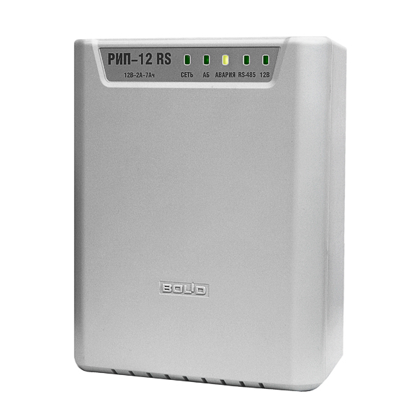 РИП-12 исп.54  (РИП-12-2А-7Ач RS) (РИП-12-2/7П2-Р-RS) (12В, 2А, без АКБ, 7Ач)