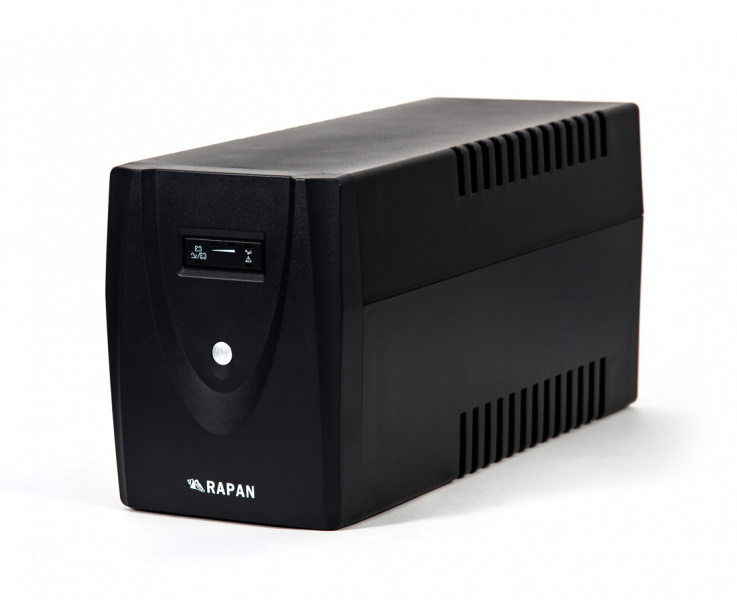 RAPAN-UPS 1500 источник питания 220В 1500ВА/900Вт меандр с АКБ 2х7Ач интерактивный